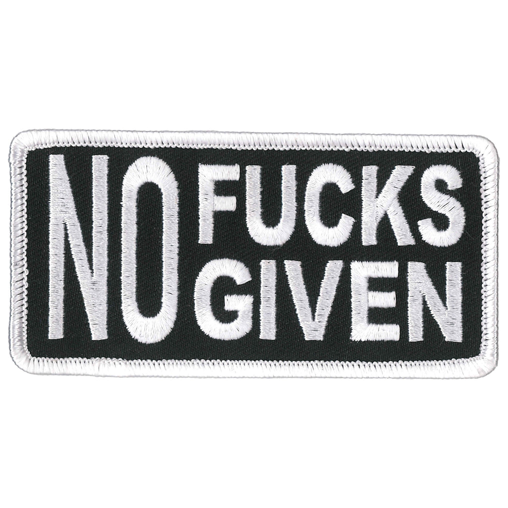 Hot Leathers No Fucks Given 4x 2 Patch Size 4 X2