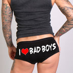 Hot Leathers I Love Bad Boys Boy Shorts