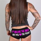 Hot Leathers If You Like The Back You Will Love The Front Boy Shorts