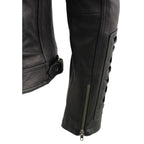 Milwaukee Leather SFL2865 Women's Black Hooded Scuba Leather Jacket