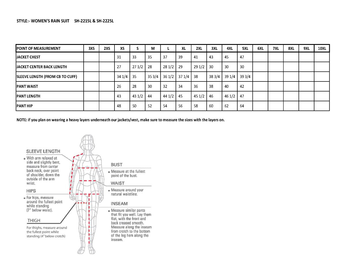 Milwaukee Performance SH2225L Ladies Black and Grey Waterproof Rain Suit with Reflective Piping - Milwaukee Performance Womens Rainsuits