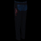 Milwaukee Leather SH1182 Women's Black with Red Textile Motorcycle Riding Chaps with Tribal Embroidery