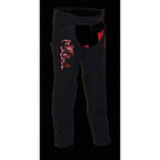 Milwaukee Performance SH1182 Women's Black and Red Textile Chap with Tribal Embroidery - Milwaukee Performance Womens Textile Chaps