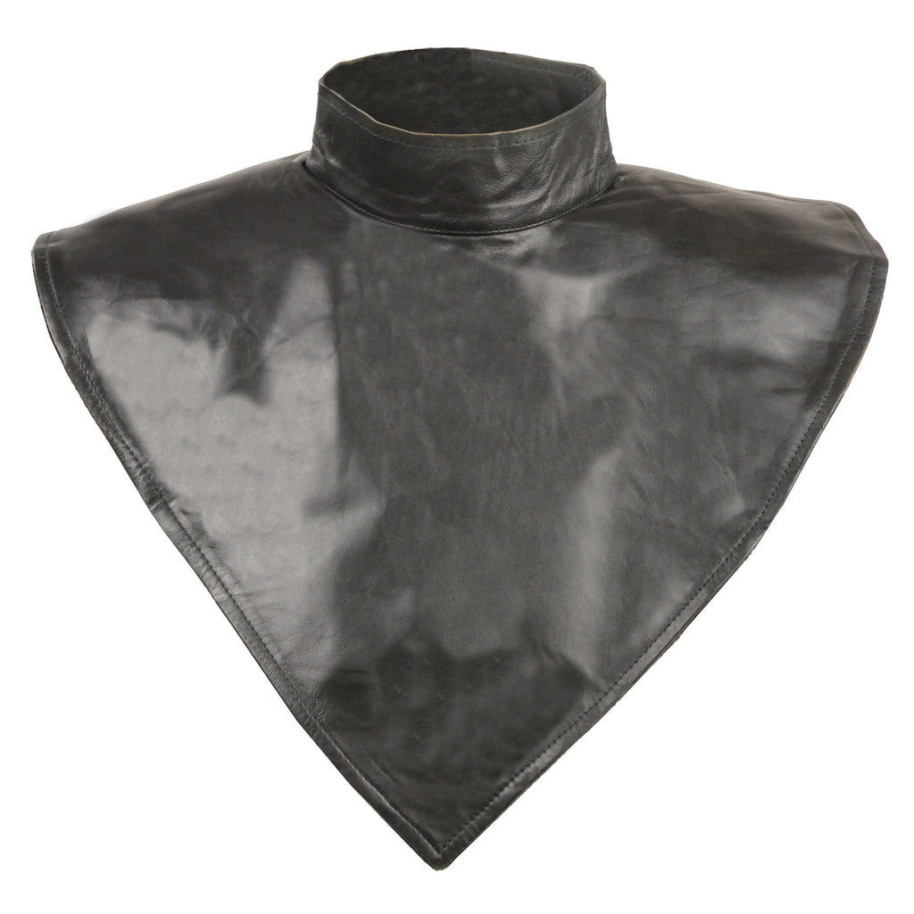Milwaukee Leather SH166 Unisex Premium Leather Neck Warmer with Fleece Liner