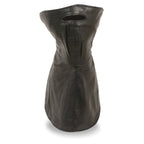Milwaukee Leather SH167 Unisex Premium Leather Face and Neck Warmer with Adjustable Straps
