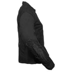 Milwaukee Performance MPL1954 Women's 'Studded Wings' Black Textile Moto Jacket - Milwaukee Performance Womens Textile Jackets