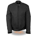 Milwaukee Performance MPL1954 Women's 'Studded Wings' Black Textile Moto Jacket - Milwaukee Performance Womens Textile Jackets