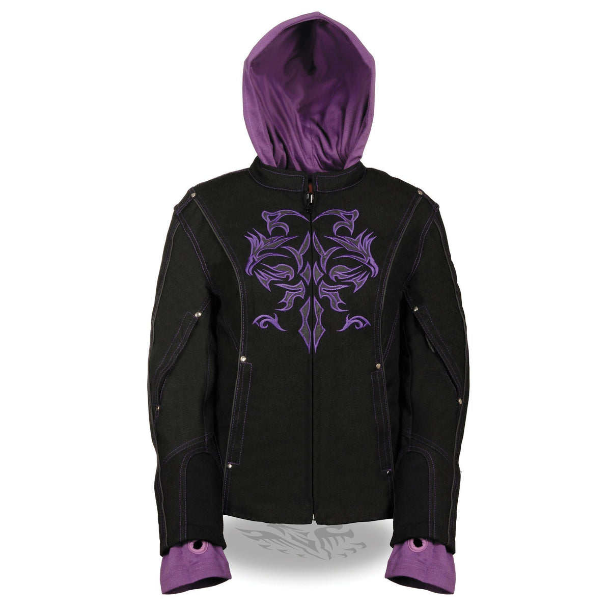 Milwaukee Performance MPL1967 Ladies 3/4 Textile Jacket with Reflective Tribal Detail and Hoodie