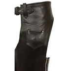 Milwaukee Leather SH2013 Kids Unisex Black Classic Leather Chaps - Milwaukee Leather Kids Leather Chaps