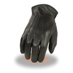 Milwaukee Leather SH234 Men's Black Thermal Lined Leather Motorcycle Gloves w/ Cinch Wrist Closure