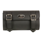 Milwaukee Leather Performance SH49703 BlackLarge Double Buckle PVC Tool Bag with Quick Release