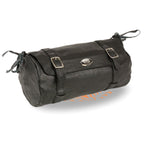 Milwaukee Leather SH502BAG Black Extra Large Soft Leather Double Buckle Tool Pouch