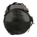 Milwaukee Leather SH535 Leather Roll Bag Mounts to Sissy Bar Easily (14X10X10)