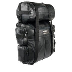 Milwaukee Leather SH537 Black Large Leather Deluxe Sissy Bar Pack