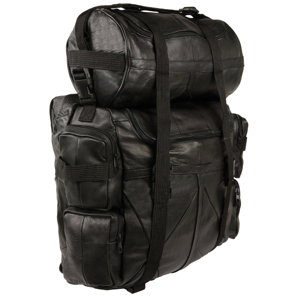 Milwaukee Leather SH537 Large Leather Deluxe Sissy Bar Pack (20X16X6)