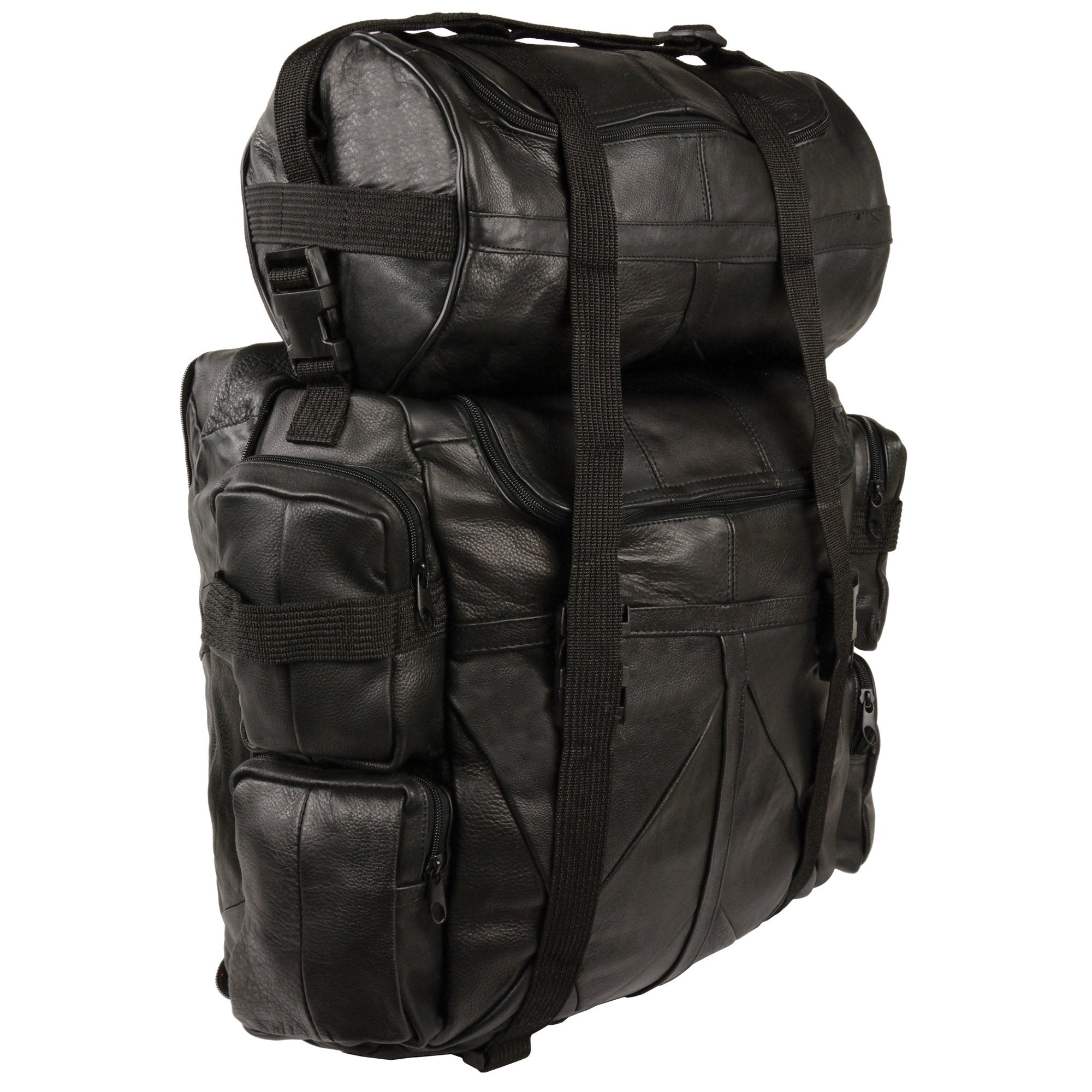 Milwaukee Leather SH537 Large Leather Deluxe Sissy Bar Pack (20X16X6)