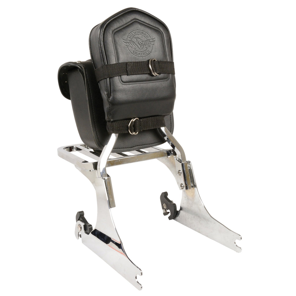 Milwaukee Performance SH546 Small PVC Studded Sissy Bar Bag with Quick Release (8X8X4.5)