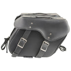 Milwaukee Leather SH55201ZB Black Large PVC Zip-Off Throwover Saddlebags
