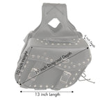 Milwaukee Performance SH55301ZB Black Medium Zip-Off PVC Studded Throw Over Saddlebags