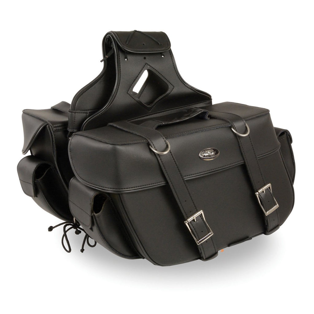 Milwaukee Performance SH57401ZB Black Large Zip-Off PVC Throw Over Saddlebags