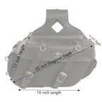 Milwaukee Performance SH57401ZB Black Large Zip-Off PVC Throw Over Saddlebags