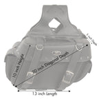 Milwaukee Performance SH57402ZB Black Medium Zip-Off PVC Throw Over Riveted Saddlebags