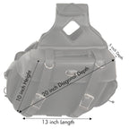 Milwaukee Performance SH57403ZB Black Medium Zip-Off PVC Throw Over Two Strap Saddlebags