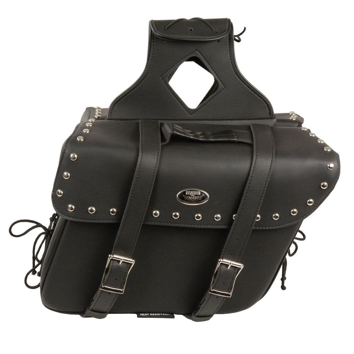 Milwaukee Performance SH579ZB Large Black Zip-Off PVC Slanted Throw Over Studded Saddlebags