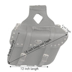 Milwaukee Performance SH579ZB Large Black Zip-Off PVC Slanted Throw Over Studded Saddlebags