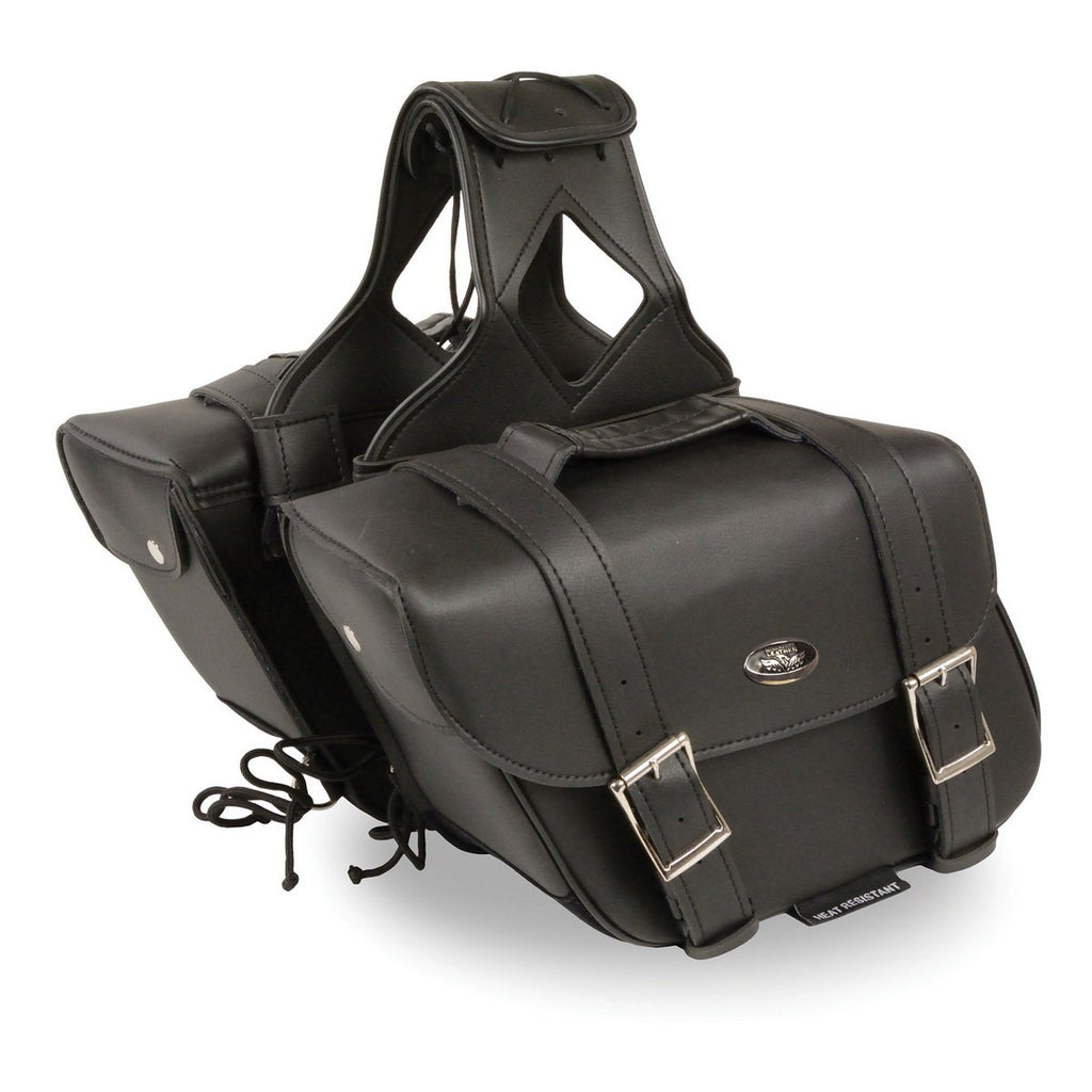 Milwaukee Performance SH58001ZB Medium Black Zip-Off PVC Slanted Throw Over Saddlebags
