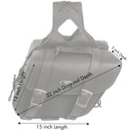 Milwaukee Performance SH58001ZB Medium Black Zip-Off PVC Slanted Throw Over Saddlebags