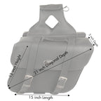 Milwaukee Performance SH580ZB Black Large Zip Off PVC Slanted Throw Over Saddlebags