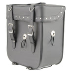 Milwaukee Leather SH581 Black Medium ‘Studded’ PVC Sissy Bar Carry Bag