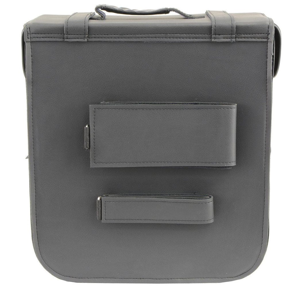 Milwaukee Leather SH581 Black Medium ‘Studded’ PVC Sissy Bar Carry Bag