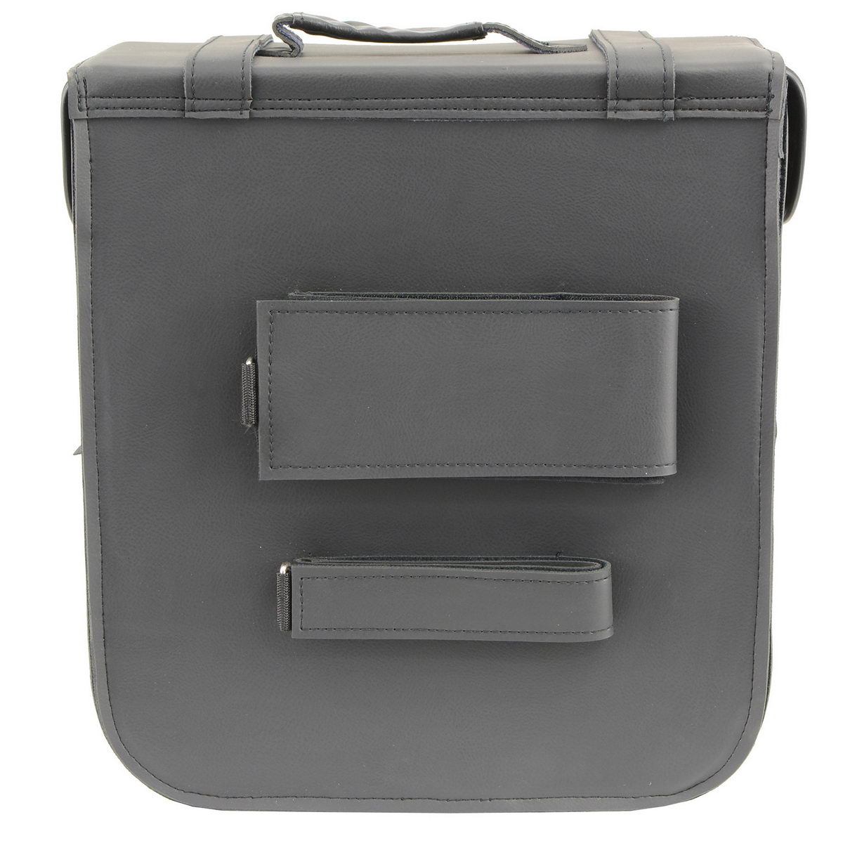 Milwaukee Leather SH581 Black Medium ‘Studded’ PVC Sissy Bar Carry Bag