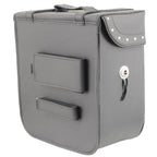 Milwaukee Leather SH581 Black Medium ‘Studded’ PVC Sissy Bar Carry Bag
