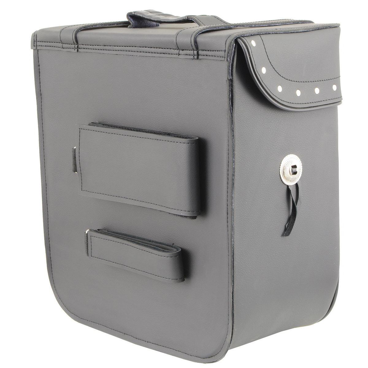 Milwaukee Leather SH581 Black Medium ‘Studded’ PVC Sissy Bar Carry Bag