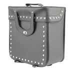 Milwaukee Leather SH582 Black Medium ‘Studded’ PVC Sissy Bar Carry Bag