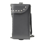 Milwaukee Leather SH582 Black Medium ‘Studded’ PVC Sissy Bar Carry Bag