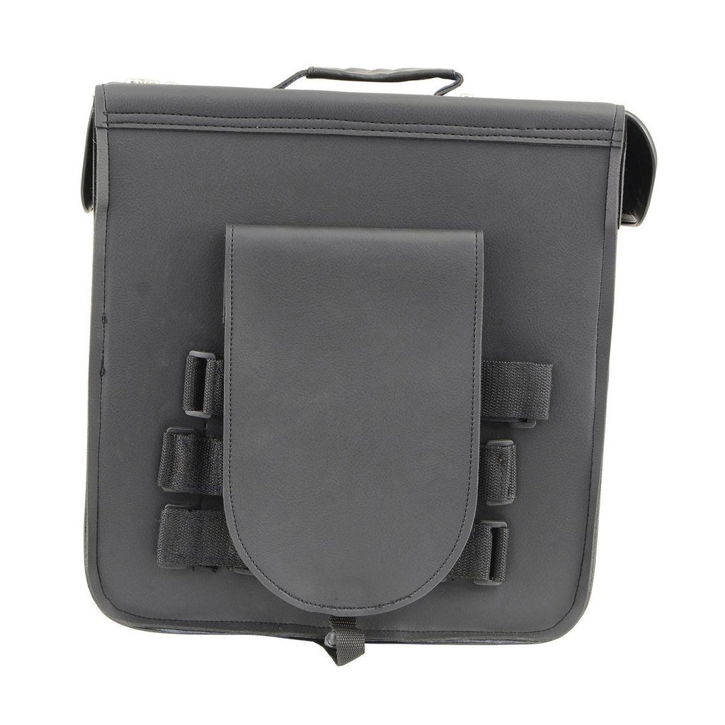 Milwaukee Leather SH582 Black Medium ‘Studded’ PVC Sissy Bar Carry Bag