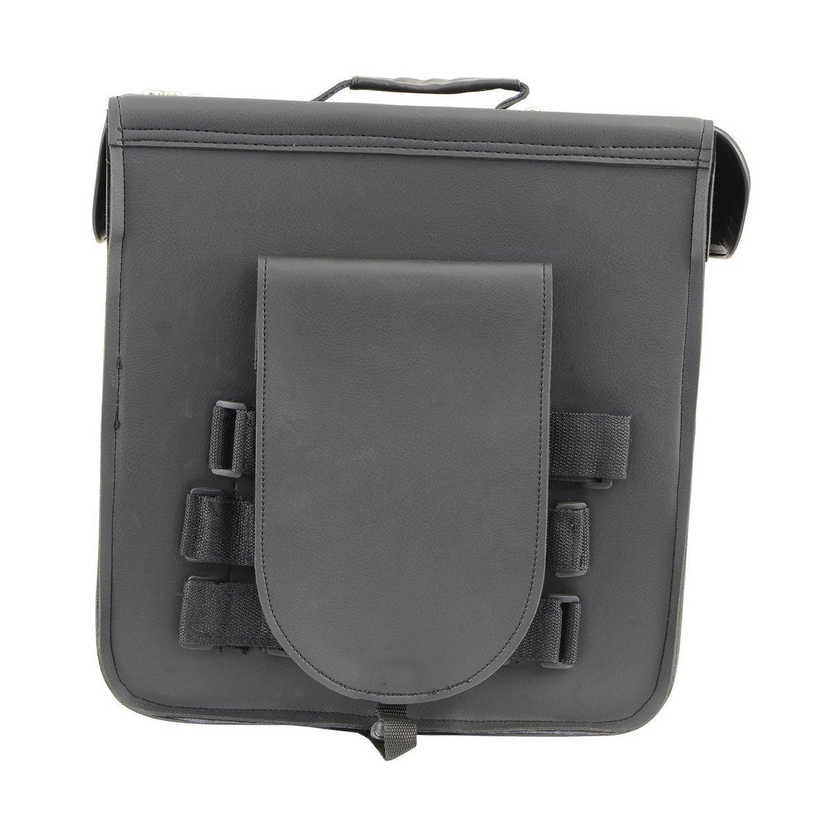 Milwaukee Leather SH582 Black Medium ‘Studded’ PVC Sissy Bar Carry Bag