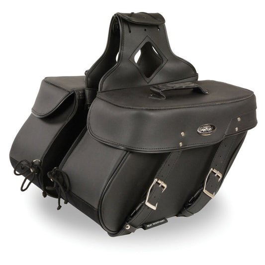 Milwaukee Performance SH592ZB Black Zip-Off PVC Throw Over Slanted Saddle Bag