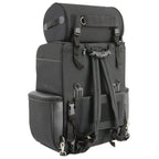 Milwaukee Leather SH605 Black Textile and PVC Large 2 Piece Touring Sissy Bar Bag