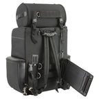 Milwaukee Leather SH605 Black Textile and PVC Large 2 Piece Touring Sissy Bar Bag