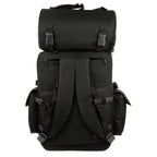 Milwaukee Leather SH606 Black Large Textile 2 Piece Sissy Bar Bag with Briefcase Pockets