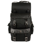 Milwaukee Leather SH606 Black Large Textile 2 Piece Sissy Bar Bag with Briefcase Pockets