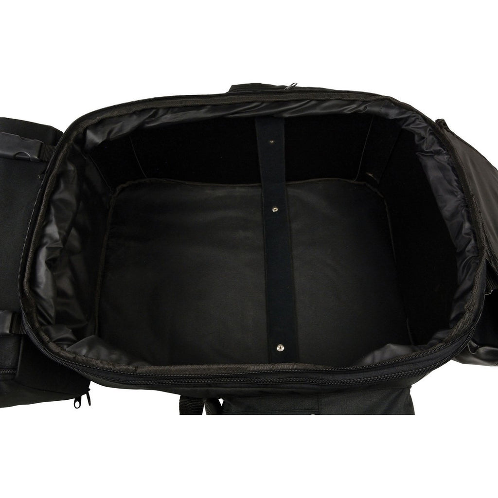 Milwaukee Leather SH606 Black Large Textile 2 Piece Sissy Bar Bag with Briefcase Pockets