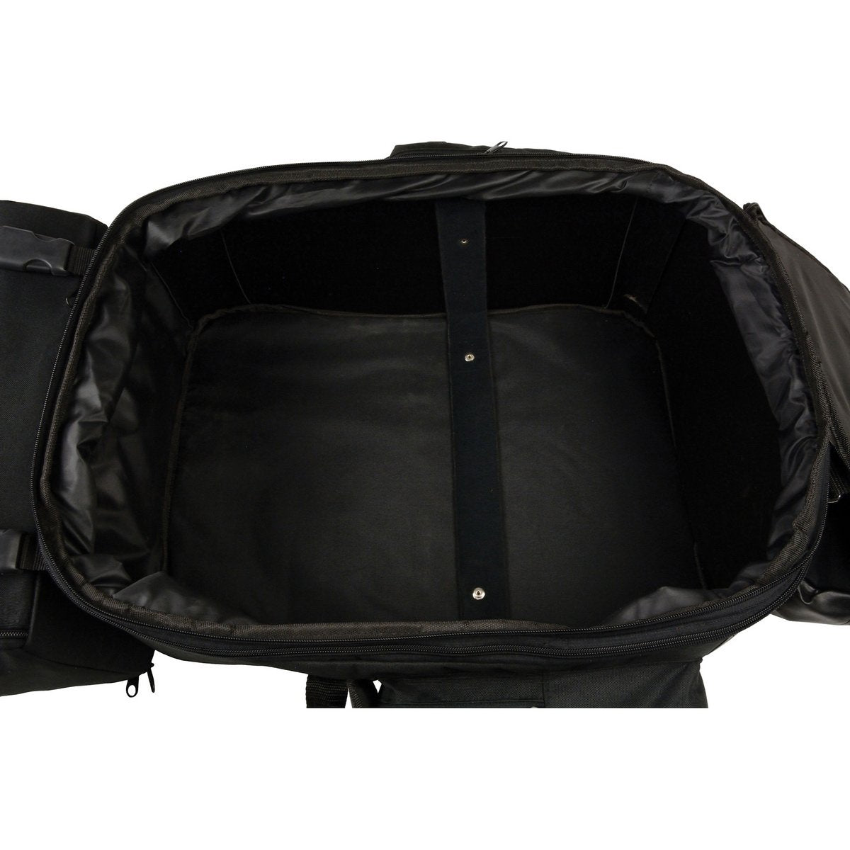 Milwaukee Leather SH606 Black Large Textile 2 Piece Sissy Bar Bag with Briefcase Pockets