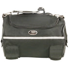 Milwaukee Leather SH608 Black Textile Roll Bag with Reflective Material