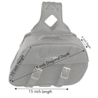 Milwaukee Performance SH611ZB Black Zip-Off PVC Throw Over Rounded Saddlebags